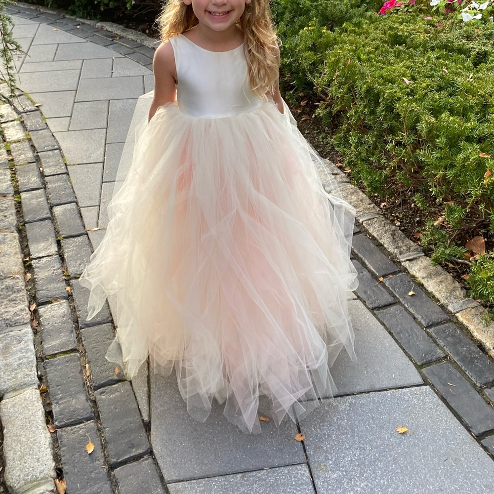 Little girls tulle ball gown